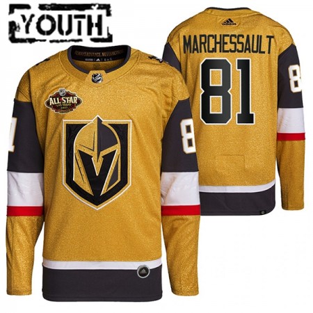 Kinder Eishockey Vegas Golden Knights Trikot Jonathan Marchessault 81 2022 NHL All-Star Gold Authentic
